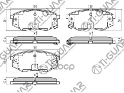 ��������� ������� �������� /�������� �������� 4�� /TI-GUAR ��� Hyundai I20 2010-, IX35 2010-, Tucson 2010-, KIA Sportage 2009- ; TG-7862 581012SA00 58...