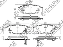 ��������� ������� �������� /������ �������� 4�� /TI-GUAR ��� Honda CR-V 2006-2018; TG-8809 ADH24276 BD3430 PN8809 43022SWWG01 43022SWWG02 REAR Honda C...