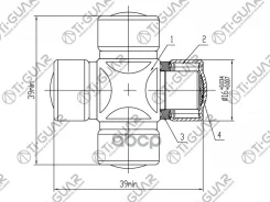 ���������� �������� ������� TI-GUAR /Toyota; 16*39 universal; TG-CJCS004; ST1639 452020E010 ���������� �������� ������� 16*39 universal, TY Ti-Guar ��...