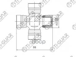 ���������� /TI-GUAR ��� Toyota Land Cruiser Dyna Hilux Surf Coaster 1993- J80 HDJ101 UZJ100 TRN15; 32*93; TG-CJCS008; (TT-120 GUT20) 0437136020 ST0437...