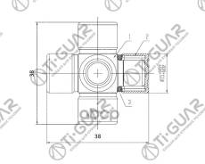 ���������� �������� ������� TI-GUAR /15*38 universal; TG-CJCS025; ST1538 480804M600 ���������� �������� ������� 15*38 universal st1538/480804m600 Ti-G...