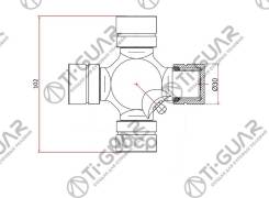 ���������� /TI-GUAR ��� Mitsubishi Pajero RE 1991-; 30*102; TG-CJCS016; (GUM-99 TM-199) MR165561 STMR377128 30*102 MMC Pajero RE 91- Ti-Guar ���. TG-C...
