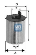 ������ ����.!82,5x88,8x151Citroen C6, Peugeot 407/607, Land Rover, Jaguar 2.7D 04 UFI 2506600, Citro? N C5 III (RD_) Citro? N C5 III Break (RW_) Citro...