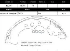������� ��������� ���������� - �������� 4�� (���� �� ��������) Sangsin Brake SA131 SA131 ����