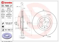 ���� ����. �����. Fr 09788021 Brembo, ������ �������� 09788021 ����