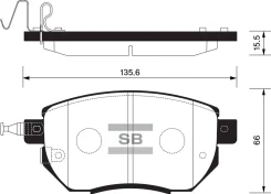 ������� �������� �������� Sangsin Brake SP2107 SP2107 ����