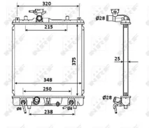���� �� ��) �������� SUZ Ignis Wagon A 53927 NRF NRF 53927 53927 ����