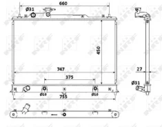 �������� MA CX7 2.3i AUT. 53904 NRF 53904 ����