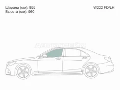 ������ ������� �������� Mercedes-BENZ S-Class W222 13-20, ����� �������� W222 ����