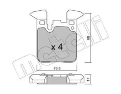 ������� ��������� ������ �������� �������� BMW 1-����� F20/F21 (2011)/3-����� F30/F31 (2011 [178Metelli2210160] 2210160 ����