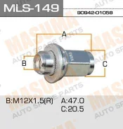 ����� 12x1.5��, l=47��, ��� ����=21��, � ������ d=30�� / toyota, lexus, mitsubishi, honda Masuma MLS149 MLS149 ����