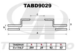 ���� ��������� TrustAuto TABD 9029 TABD9029 ����