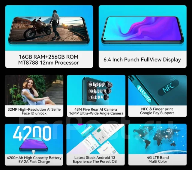 Cubot X30. �����, 256 ��, ������, 3G, 4G LTE ����