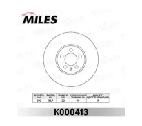 ���� ��������� ����� VW 1J0615301E Miles K000413 BORA/GOLF IV/V D=280�� K000413 ����