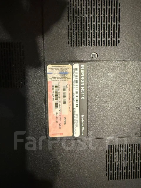 Dell Inspiron N5110. 15.6", 2,3����, ��� 6 ��, ���� 1 024���, WiFi: 1, Bluetooth: 1, ����������� �� 2��. ����