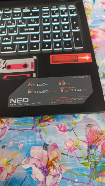 Ardor Neo. 15.6", 2,7����, ��� 16 ��, ���� 512���, WiFi: 1, Bluetooth: 1, ����������� �� 8��. ����