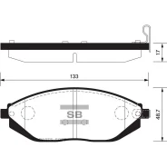 ������� ��������� �������� Daewoo Lanos/Matiz, Chevrolet Spark 0.8-1.5i 98 SP1392 Sangsin Brake SP1392 SP1392 ����