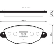 ������� ��������� FORD Mondeo 0007/Jaguar X-TYPE 01 �������� SP2030 Sangsin Brake SP2030 SP2030 ����