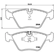 ������� ��������� FR BMW X3 E83 04-10/3 E46 03-/Z4 E86 06- Brembo P06012, ������ �������� P06012 ����