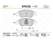 ������� ���� ����� VAG c ���� (Q5, A4, A5) Valeo 670122 ������ 8K0698151H(L, C, E)/4G0698151D 670122 ����