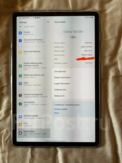 Samsung Galaxy Tab S5e. 10.5 ������, ������ 128 �� ����