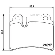 ������� ��������� (�����) Volkswagen Touareg 02-10 Brembo P 85 111, ������ P85111 ����