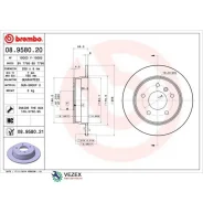 ���� ��������� ������ MB A w168/Vaneo 1.6-2.1 97-05 Brembo 08958021 ����