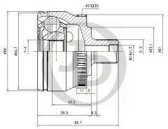 ���� �������� ABS VW001A45 (F0066165) JD [JCT0081A] JCT0081A ����
