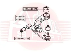 ����������� �������� Toyota Passo 2004-2010 ASVA 0101-KGC10S 0101KGC10S ����