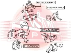 ������� ��������� ������ Toyota Toyota RAV4 ACA3#/GSA3# 2005-2013 ASVA 0112-ACA30RAT 0112ACA30RAT ����
