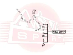 ���� ������������� �������� Nissan Avenir W11 1998-2005 ASVA 0223-W11F 0223W11F ����