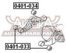 ����������� ������� ������������� Mitsubishi Mitsubishi Pajero III Montero V75W 2000-2006 ASVA 0401-034 0401034 ����