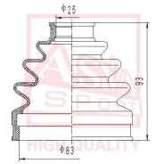 ������� ���� �������� ��� ������ 25x83x81 Isuzu Trooper 98 Honda Civic92-98 ASVA ASBT-119 ASBT119 ����