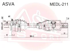 ������ �������� ����� 34X520X35 Mercedes BENZ E-Class 211 4 Matic 2002-2009 ASVA MEDL-211 MEDL211 ����