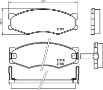 ������� ��������� /GP-01031/D1025 Nisshinbo PF-2105 PF2105 ����