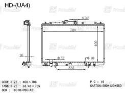 �������� ��������� Honda Inspire / Saber 1995- (UA1-4) / Avancier 1999- (TA1-4) UA4 (G20-25, J30) (PA) 19010PFWJ01 ����