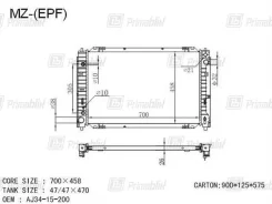 �������� ��������� Ford Escape / Maverick 2000- (1st Gen/EP) (petrol 3.0) (PA*26) AJ3415200 ����