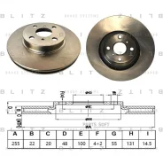 ���� ��������� Toyota Corolla 92- Blitz BS0524 BS0524 ����