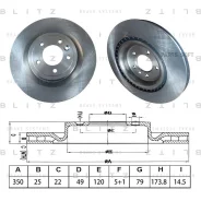���� ��������� LAND Rover Range Rover IV 12-/Sport 12- Blitz BS0621 BS0621 ����