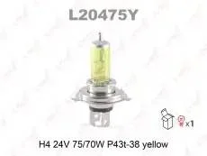 �����! H4 24V 75/70W P43T Yellow/ Lynxauto L20475Y L20475Y ����