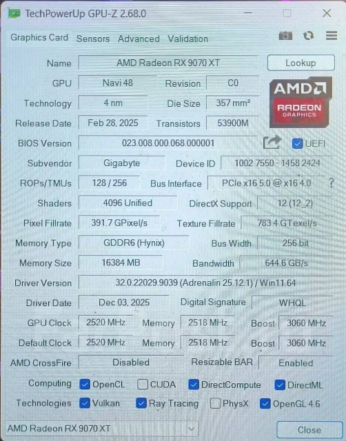 Radeon RX 9070 XT ����