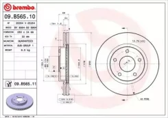 ���� ��������� UV Coated | ����� | Brembo 09. B565.11 09B56511 ����