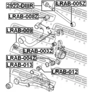 ����������� Febest LRAB009 LAND Rover Range Rover Sport 2010-2013 / ����������� ������� �������� ������ Febest LRAB009 LRAB009 ����