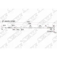 ���� ������� TY Corolla AE101/AE111 91- (������ �������) -RH SAT ST4642012390, ������ ST4642012390 ����