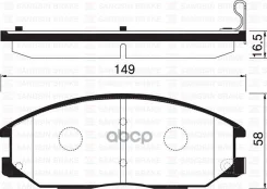 ������� ��������� ��������, �������� HY Santa Fe 00-, XG 01-, XG25/30 98-; [178Sangsinbrakesp1171] SP1171 ����