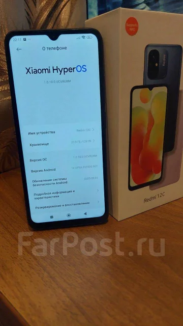 Xiaomi Redmi 12C. �/�, 128 ��, ������, 4G LTE, Dual-SIM, NFC ����