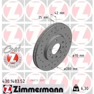 ���� ��������� OPEL Astra H/Zafira A 98- ������. ����. Sport Coat Z Zimmermann 430148352 Zimmermann 430148352 430148352 ����