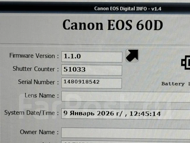 Canon EOS 60D Body. 15 - 19.9 ��, ���: 3� ����