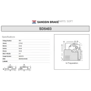 ���� ��������� ��������! VW Golf 1.8/1.9TDi 96 Sangsin Brake SD5403 SD5403 ����