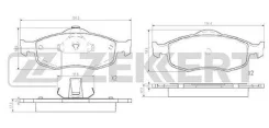 ������� �������� FORD Cougar 98-, Mondeo I-II 93-, Scorpio I-II 92�- (156.4��) BS2870 BS2870 ����